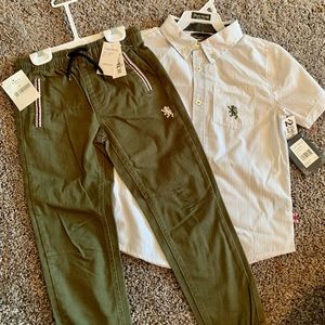 English Laundry boys shirt and pant set
